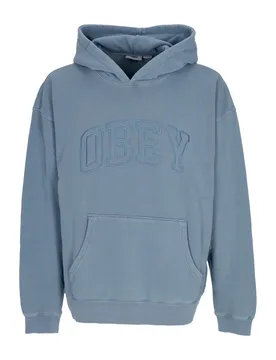 Felpa Leggera Cappuccio Uomo Pigment Collegiate Extra Heavy Hoodie Pigment Coronet Blue - OBEY - FashionsVida