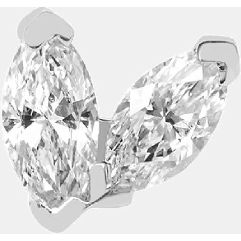 Piercing Marquise de oro y diamantes - Djula - FashionsVida