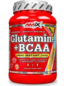 Glutammina Bcaa In Polvere Cola 1000g White - Amix - FashionsVida