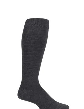 Mens 1 Pair Merino Wool Energizing Knee High Socks Anthracite Melange 11.5-12.5 Mens - Grey - Size: 11.5-12.5 Mens - Falke - FashionsVida