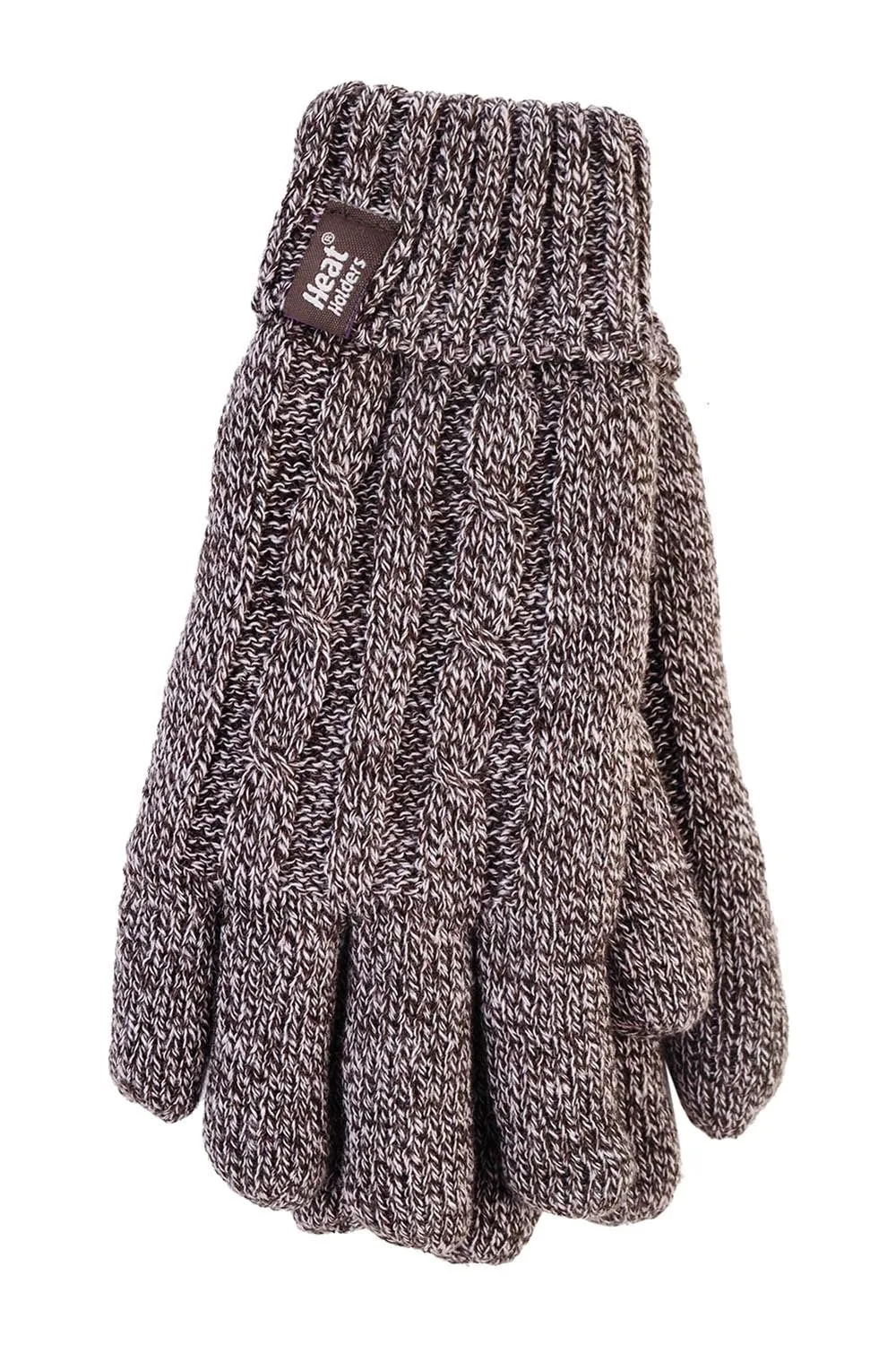 Womens Fleece Lined Thermal Gloves - - Size: M-L - Heat Holders - FashionsVida