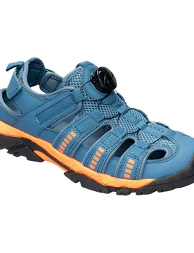 Trekking-Aktivsandale „ruck, zuck“ blau orange 40 Damen - wonderwalk - FashionsVida
