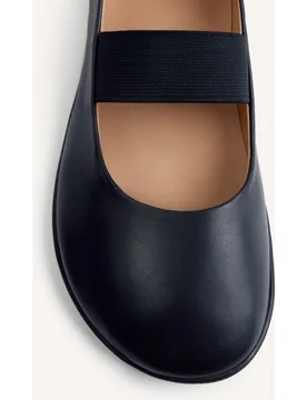 Bailarinas planas de mujer de piel con cierre elástico barefoot - Gioseppo - FashionsVida