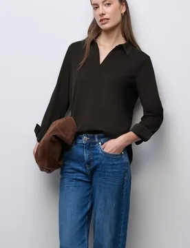 Street One Cordbluse female Braun - Street One - FashionsVida