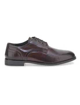 Stringate Marroni in Vera Pelle Made in Italy PITTARELLO 901 40 - PITTARELLO CLASS - FashionsVida