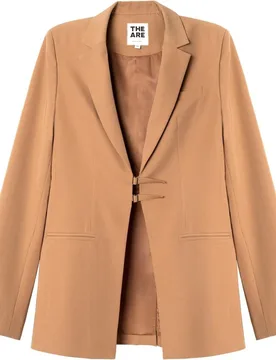Blazer de traje con cierre de hebillas de mujer - The-Are - FashionsVida