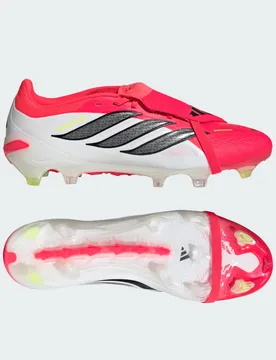 PREDATOR PRO Fold-Over Tongue Firm Ground Football Boots 43 1/3 Lucid Red / Core Black / Cloud White - Adidas - FashionsVida