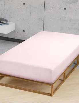 Jersey-Elastic-Spannbetttuch rose, 1x 90x190 cm - 100x220 cm - Biberna - FashionsVida