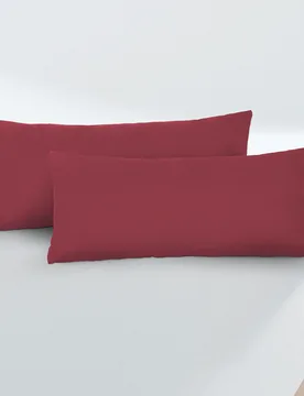 Feinjersey-Kopfkissenbezug Doppelpack rost, 2x 40x80 cm - Biberna - FashionsVida