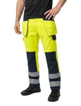 Pantalon De Travail Safe Compete 09131 Hanging Pockets Big Hi-Vis Yellow / Navy 64 - MASCOT - FashionsVida