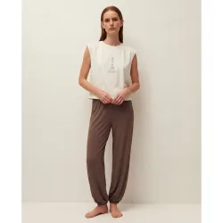 Sudadera de mujer sin mangas y escote redondo