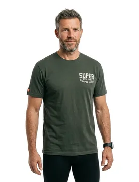 T-shirt à Manches Courtes Work Logo Loose Fit Ivy Green S - Superdry - FashionsVida