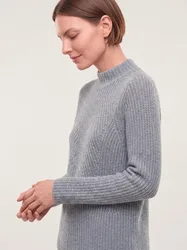 Cashmino Pullover Nahtlos, normale Größen, Farbe Grau, 40, Damen