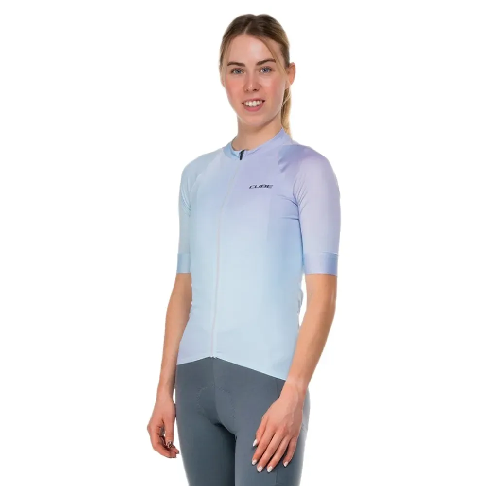 Maglia A Maniche Corte Road/xc Bordeaux - CUBE - FashionsVida