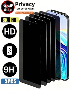 Piezas Protector de pantalla de privacidad anti-espía de vidrio templado compatible con iPhone 17/Compatible con Samsung Galaxy S26 S25/Compatible co - Shein - FashionsVida