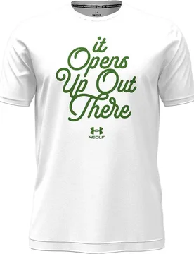 T-Shirt 60/40S Golf Open Up, weiss/gruen s - Under armour - FashionsVida