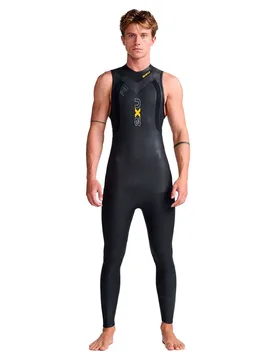 Mw4992c Propel 1 Sleeveless Trisuit Black / Ambition ST Men - 2XU - FashionsVida