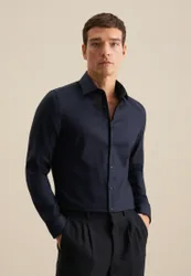Slim Business Hemd Uni Blau 37