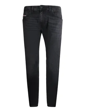 Mens Tommer-R Black Faded Denim Pants Cotton - Size 32 (Waist) - Diesel - FashionsVida