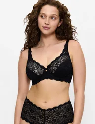 Amourette W Wired Bra (B-G) Black female