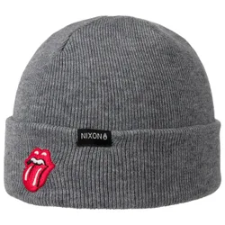 Rolling Stones Beanie Hat by - grey - Female - Size: One Size