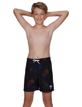 Star Wars Allover 15´´ Swimming Shorts Black / Phoenix Red / Mango / White 10-11 Years Boys - Speedo - FashionsVida