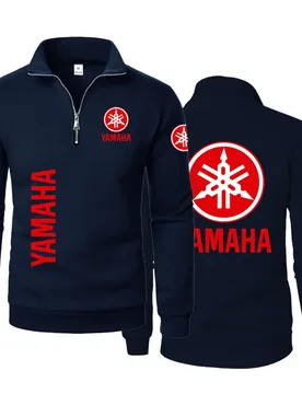 Yamaha Motorcycle Zipper Stand-Up Collar Long-Sleeved T-shirt Muscle Man Large Size Golf Sport Polo Pullover Thick Fleece Hoodie - Aliexpress - FashionsVida