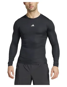 T-shirt à Manches Longues Techfit Compression Black L - Adidas - FashionsVida