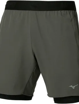 Pantaloni Corti Core 7.5 Inches 2in1 Forest Night S - Mizuno - FashionsVida