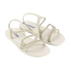 Solar Glow Sand Sandals Beige / Glitter / Blue UK 8 Women