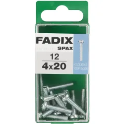 Tornillo Métrica Cabeza Redonda M4 x 20 mm - Caja 12 Uds