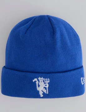 Manchester United x Devil Cuff Beanie Blue None - New era - FashionsVida