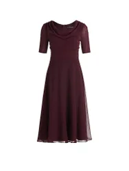 Cocktailkleid dunkelrot 44 damen