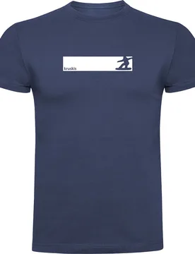 T-shirt à Manches Courtes Frame Snowboard Denim Blue XL - Kruskis - FashionsVida