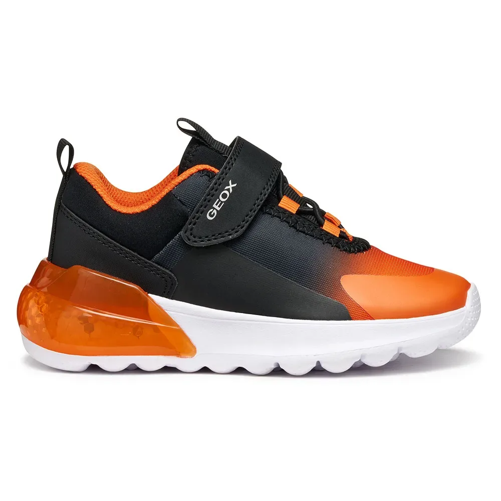 Sneaker Activart Illuminus Black / Orange EU 31 - Geox - FashionsVida