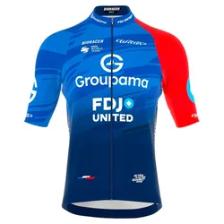Maglia A Maniche Corte Icon Replica Classic Smooth Groupama Blue / White / Red