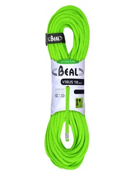 Corde d'escalade - Virus 10mm Solid Green - Taille 50 m - Vert - Beal - FashionsVida