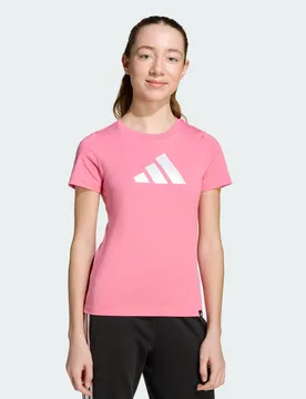 T-shirt Everyday Graphic 9-10A Pink Fusion - Adidas - FashionsVida