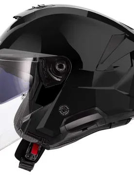 Casco Moto Jet OF618 VERSO II SOLID Nero Lucido taglia XS - LS2 - FashionsVida