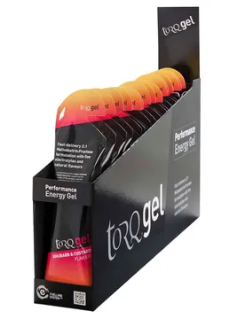 Boîte De Gels énergétiques Rhubarbe Et Crème Anglaise 45g 15 Unités - TORQ - FashionsVida