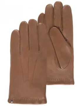 Gants cuir/cachemire et soie Caramel caramel 9.5 - Isotoner - FashionsVida