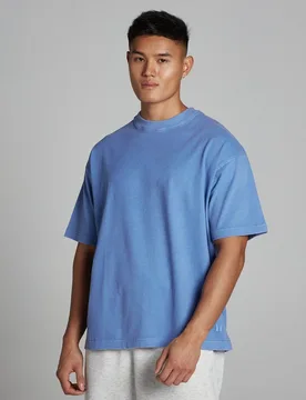 Camiseta de algodón oversize lavada para hombre de MP - aciano - XS - MyProtein - FashionsVida