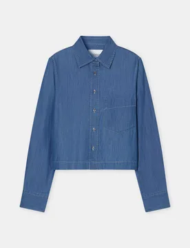 XS Cropped classic shirt female - XS - FashionsVida