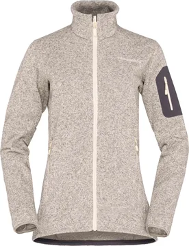 Norrona - Polaire chaude et respirante - Femund Warm2 Jacket W Whisper White - Taille M - Beige - Norröna - FashionsVida
