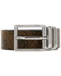 Cintura Milano Reversible & Adjustable H35 Uomo Coffee Regolabile e Reversibile in Vera Pelle