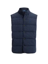 Gilet trapuntato blu L