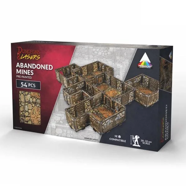Dungeons & Lasers: PrismaCast Pre-Painted Abandoned Mines - Archon Studio - FashionsVida