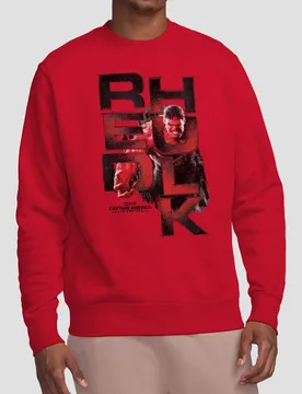 Unisex Captain America Brave New World Red Hulk Grit Sweatshirt, Red Size: Medium - Red - Size: M - Marvel - FashionsVida