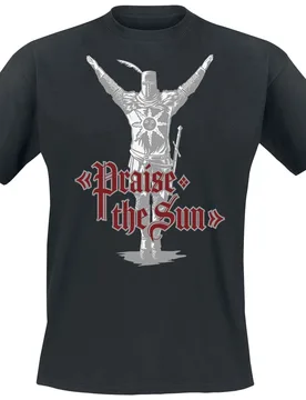 Gaming T-Shirt - Praise the Sun - S bis XXL - für Männer - Größe M - schwarz - EMP exklusives Merchandise! - Männer - male - Dark Souls - FashionsVida