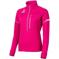 Swift 1/2 zip w forro polar mujer Rosa (XL)
